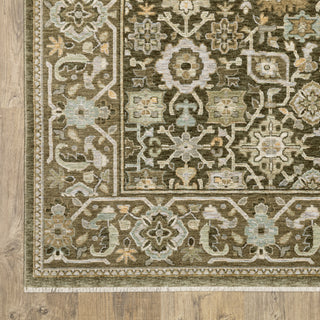 Oriental Weavers Westwood WES10 Brown/ Multi Area Rug Corner Image