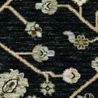 Oriental Weavers Westwood WES11 Midnight/ Blue Area Rug Close-up Image