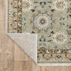 Oriental Weavers Westwood WES14 Blue/ Beige Area Rug Backing Image