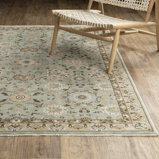 Oriental Weavers Westwood WES14 Blue/ Beige Area Rug Lifestyle Image Feature