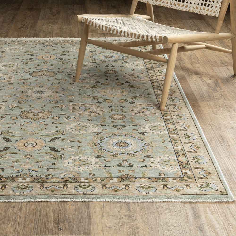 Oriental Weavers Westwood WES14 Blue/ Beige Area Rug Lifestyle Image Feature