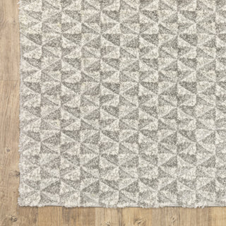 Oriental Weavers Wonder WON01 Grey/ Ivory Area Rug Corner Image