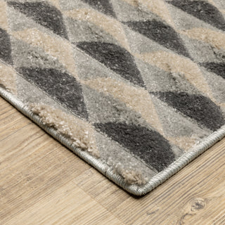 Oriental Weavers Wonder WON04 Charcoal/ Grey Area Rug Corner Image