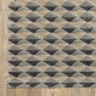 Oriental Weavers Wonder WON04 Charcoal/ Grey Area Rug Corner Image