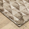 Oriental Weavers Wonder WON05 Brown/ Beige Area Rug Corner Image