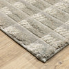 Oriental Weavers Wonder WON07 Grey/ Ivory Area Rug Corner Image