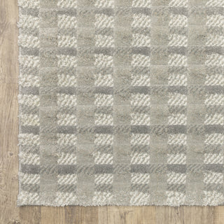 Oriental Weavers Wonder WON07 Grey/ Ivory Area Rug Corner Image