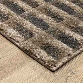 Oriental Weavers Wonder WON08 Brown/ Beige Area Rug Corner Image