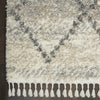Nourison Oslo Shag OSL01 Ivory/Grey Area Rug Detail Image