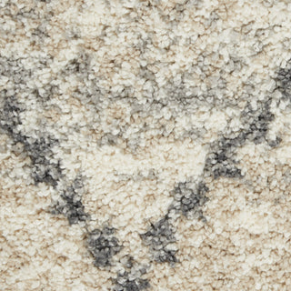 Nourison Oslo Shag OSL01 Ivory/Grey Area Rug Swatch Image