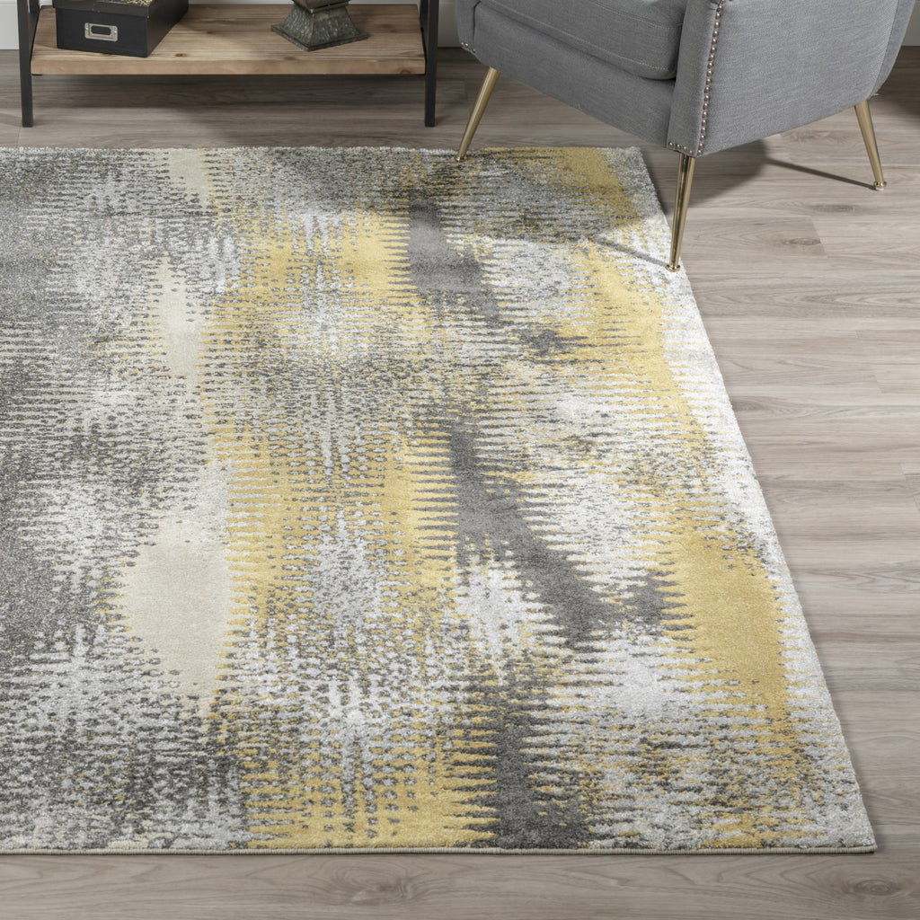 Piper Looms Platinum OSPL36 Yellow Area Rug Lifestyle Image Feature