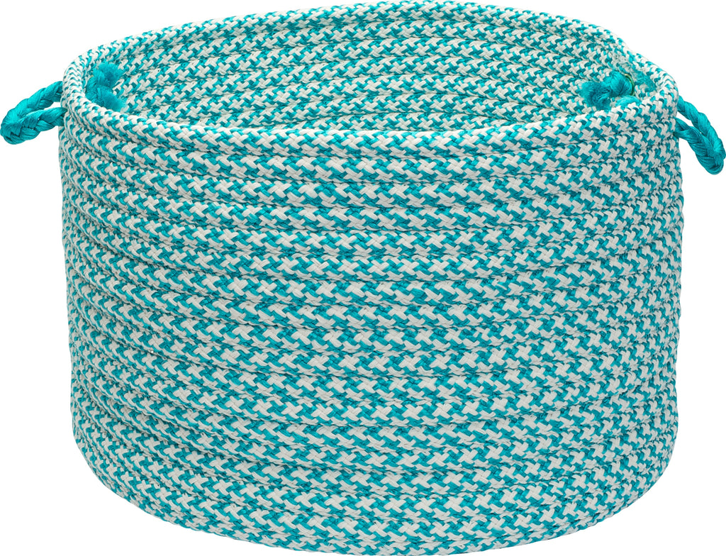 Colonial Mills Outdoor Houndstooth Tweed OT57 Turquoise