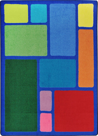 Joy Carpets Kid Essentials Our Block Multi Area Rug