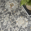 Nourison Oushak Home OUS01 Charcoal Area Rug Corner Image