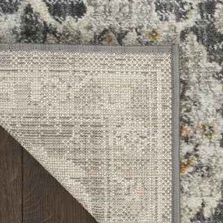 Nourison Oushak Home OUS01 Charcoal Area Rug Corner Image