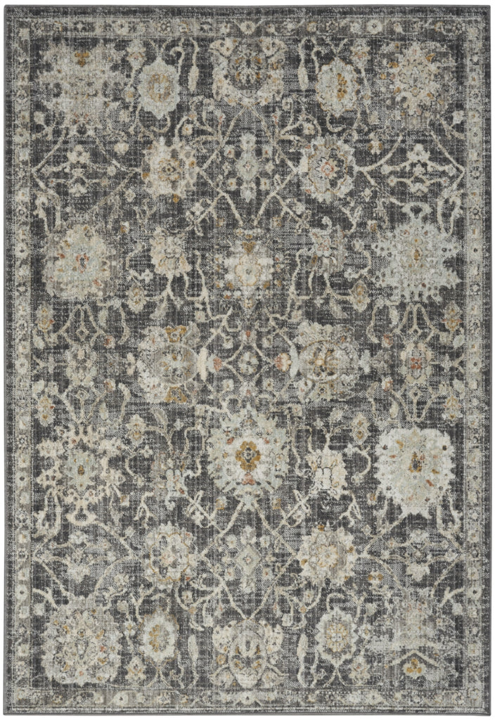 Nourison Oushak Home OUS01 Charcoal Area Rug main image