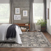 Nourison Oushak Home OUS01 Charcoal Area Rug Room Image Feature