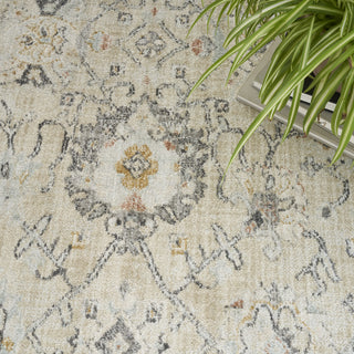 Nourison Oushak Home OUS01 Cream Area Rug Corner Image