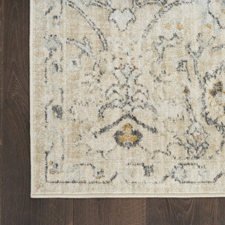 Nourison Oushak Home OUS01 Cream Area Rug Detail Image