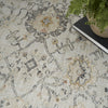 Nourison Oushak Home OUS01 Grey Area Rug Corner Image