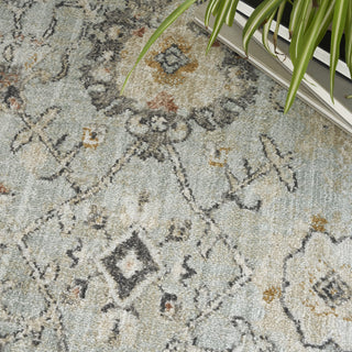 Nourison Oushak Home OUS01 Mint Area Rug Corner Image