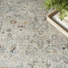 Nourison Oushak Home OUS02 Light Grey Area Rug Corner Image