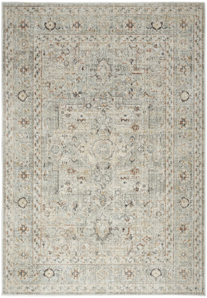 Nourison Oushak Home OUS02 Light Grey Area Rug main image