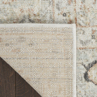 Nourison Oushak Home OUS02 Light Grey Area Rug Corner Image