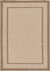 Unique Loom Outdoor Border T-KOZA-20413A Beige Area Rug 8' X 11' 4'' Main Image