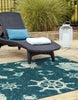 Unique Loom Outdoor Coastal OWE-CSTL4 Navy Blue Area Rug