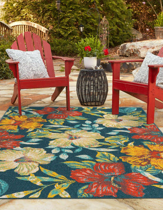 Unique Loom Outdoor Coastal OWE-CSTL6 Multi Area Rug