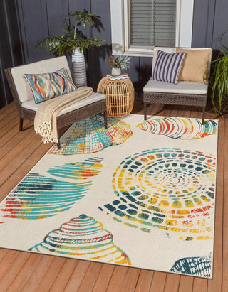 Unique Loom Outdoor Coastal OWE-CSTL8 Multi Area Rug 2' X 6' Runner Lifestyle Image Feature