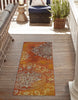 Unique Loom Outdoor Modern OWE-EDEN-117 Brown Area Rug 2' X 6' 1'' Runner Lifestyle Image Feature