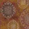 Unique Loom Outdoor Modern OWE-EDEN-117 Rust Red Area Rug