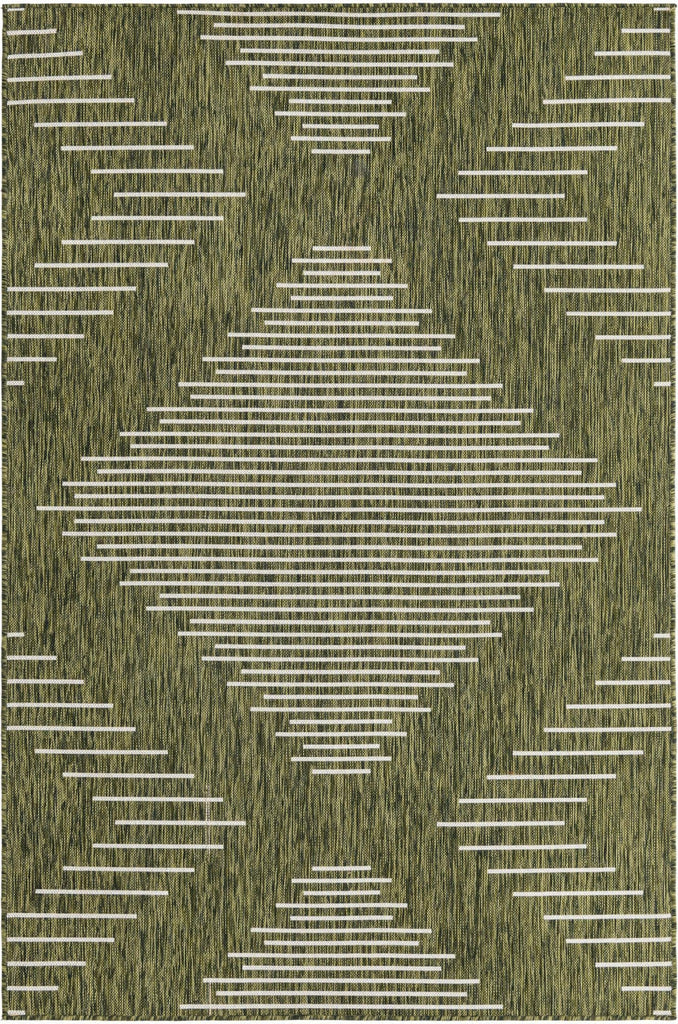 Unique Loom Outdoor Modern T-KZOD26 Green Area Rug