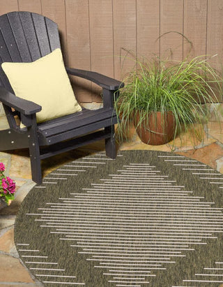 Unique Loom Outdoor Modern T-KZOD26 Green Area Rug