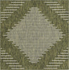 Unique Loom Outdoor Modern T-KZOD26 Green Area Rug