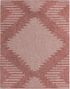 Unique Loom Outdoor Modern T-KZOD26 Rust Red Area Rug