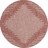 Unique Loom Outdoor Modern T-KZOD26 Rust Red Area Rug