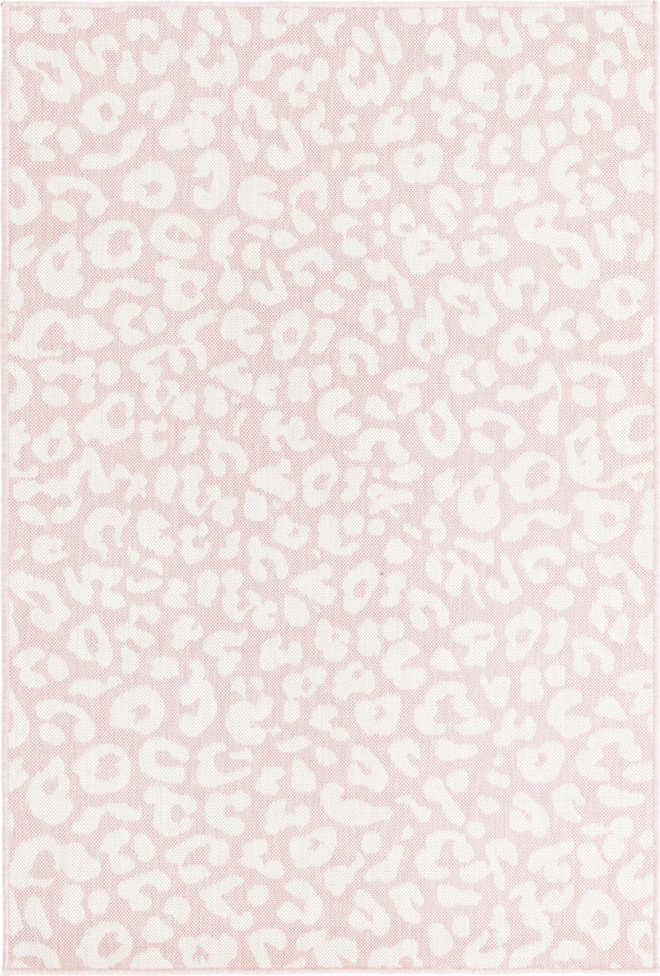 Unique Loom Outdoor Safari T-KZOD6 Pink Ivory Area Rug