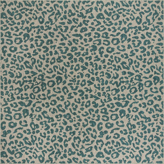 Unique Loom Outdoor Safari T-KZOD6 Teal Area Rug