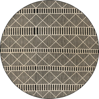 Unique Loom Outdoor Trellis OWE-EDEN-553 Black Area Rug