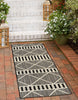 Unique Loom Outdoor Trellis OWE-EDEN-553 Black Area Rug