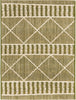 Unique Loom Outdoor Trellis OWE-EDEN-553 Green Area Rug