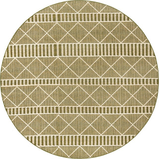 Unique Loom Outdoor Trellis OWE-EDEN-553 Green Area Rug