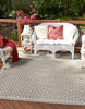 Unique Loom Outdoor Trellis OWE-OTRS1 Gray Area Rug