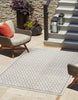 Unique Loom Outdoor Trellis OWE-OTRS1 Ivory Area Rug