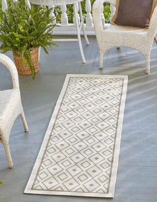 Unique Loom Outdoor Trellis OWE-OTRS1 Ivory Area Rug