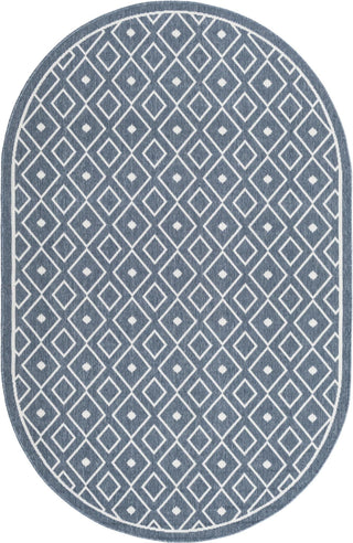 Unique Loom Outdoor Trellis OWE-OTRS1 Navy Blue Area Rug