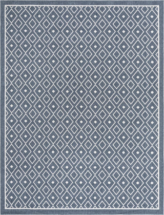 Unique Loom Outdoor Trellis OWE-OTRS1 Navy Blue Area Rug